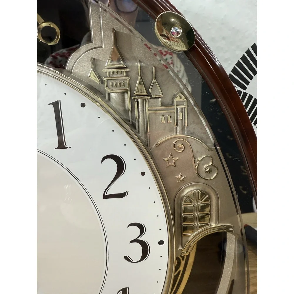 Small World Rhythm Nostalgia‎ Sound Motion Musical Clock T3891-1 Crystals